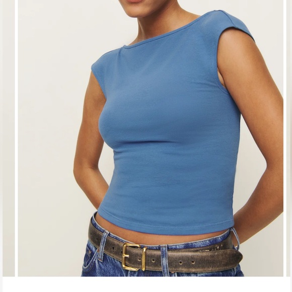 Reformation Tops - NWT • Reformation Darra Knit top in Starry - large